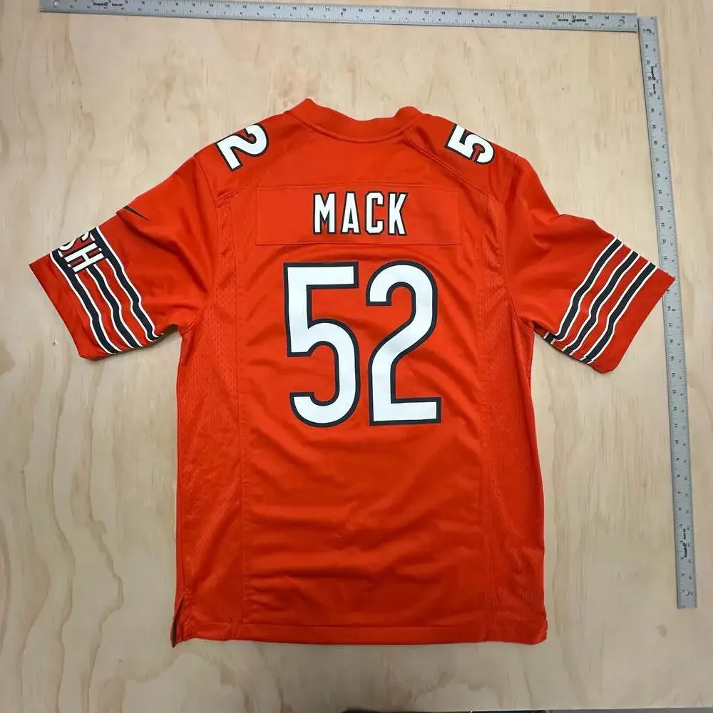 Nike Chicago Bears Khalil Mack #52 Orange Game Jersey Men's Size M